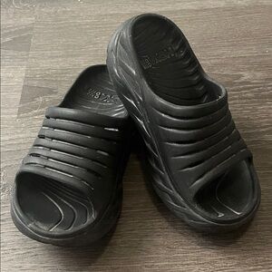 Hoka One One Black Slide Sandals